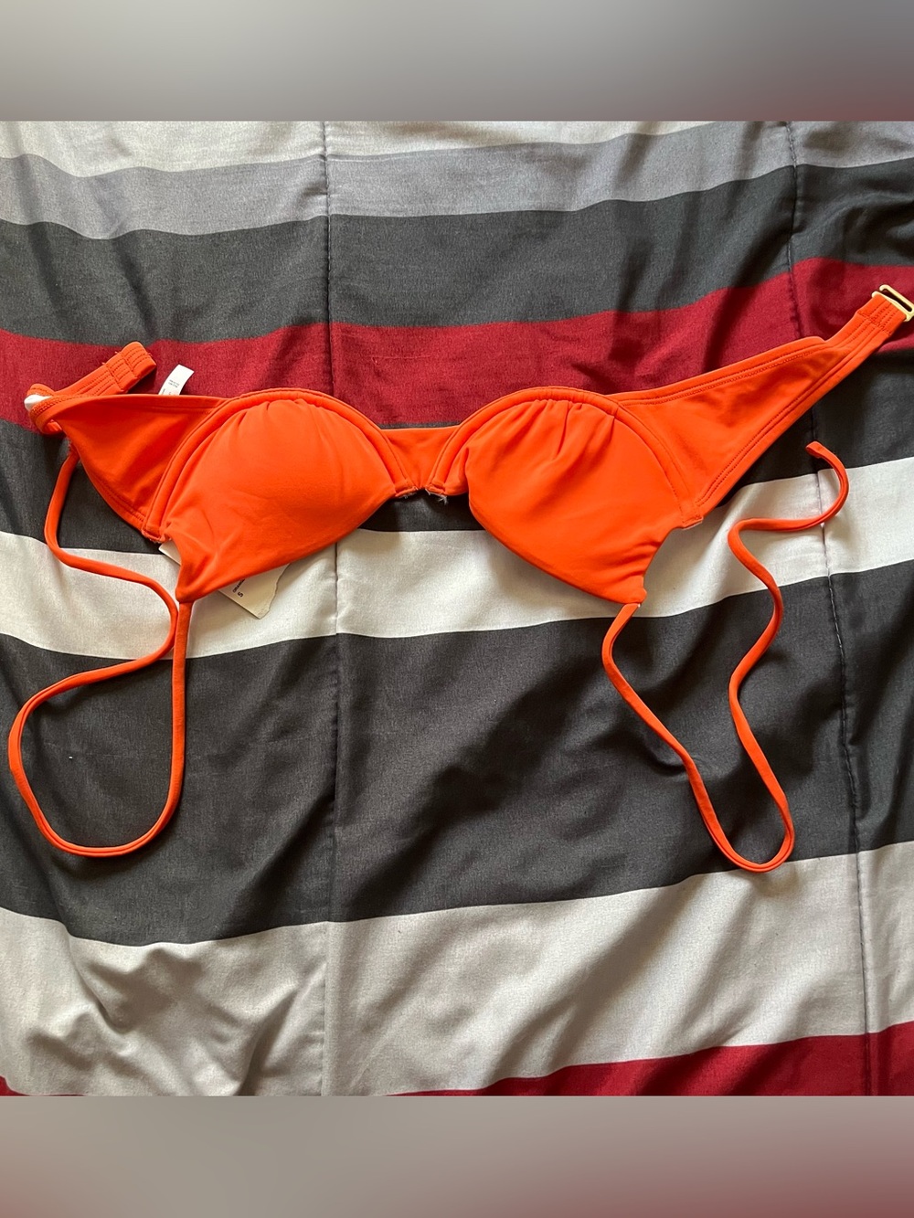 Bright Orange Bikini Top